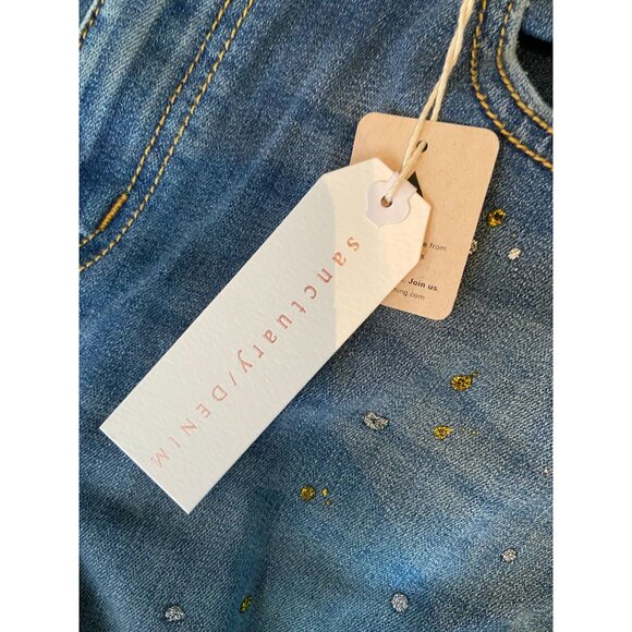 Sanctuary High-Rise Modern Straight Cropped Jeans Sparrow Blue Size 30 - Picture 6 of 8